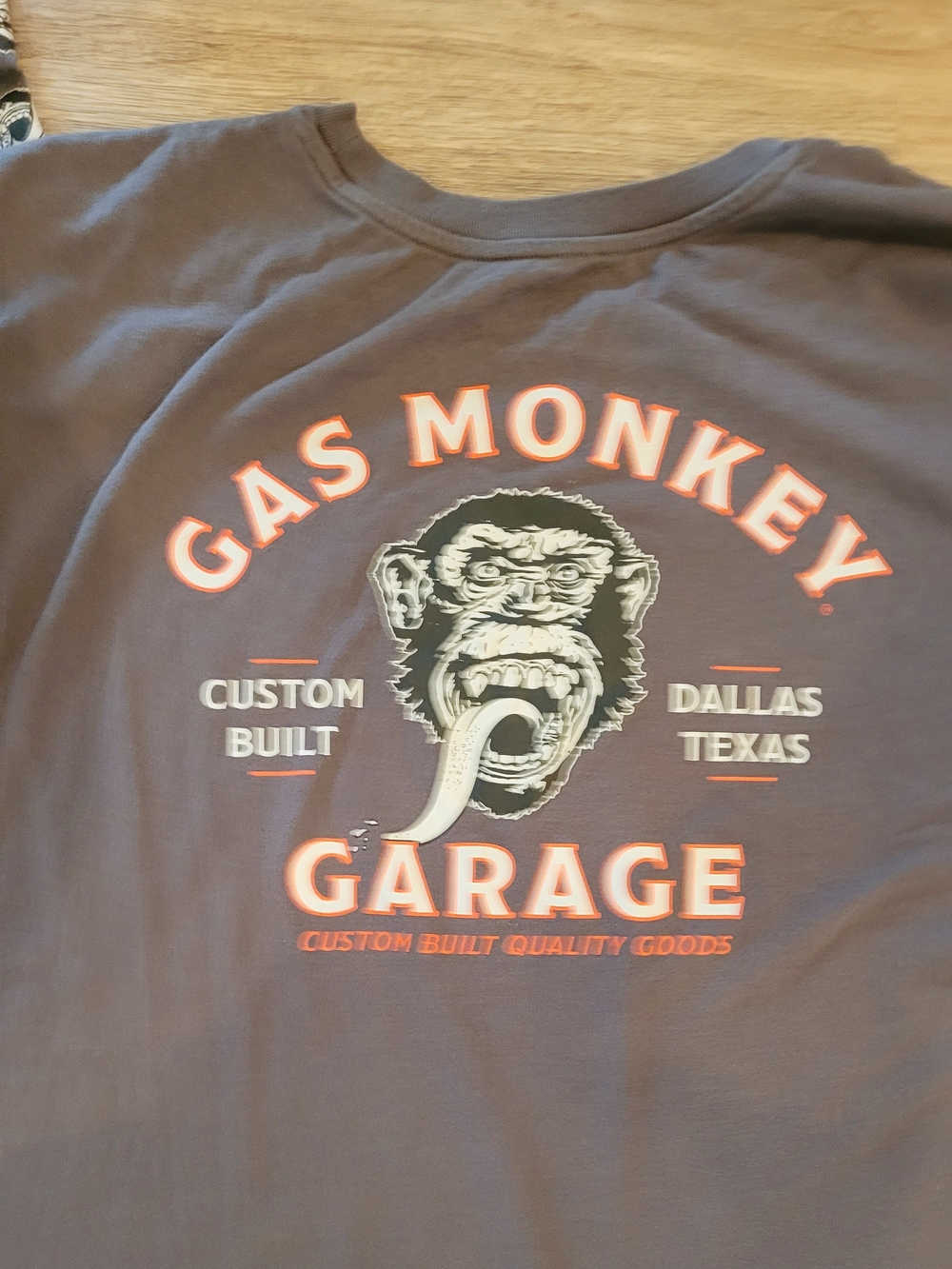 Gas Monkey Garage Men's Long Sleeve Tee - Dark Charcoal